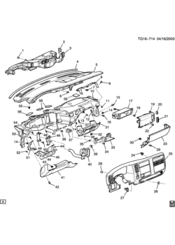 GH INSTRUMENT PANEL & RELATED PARTS PART 1