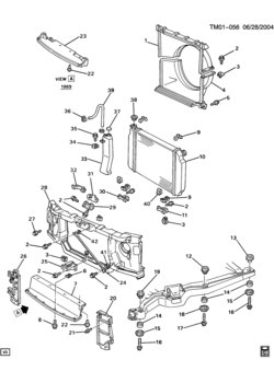 M RADIATOR MOUNTING & RELATED PARTS