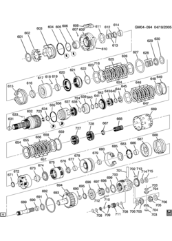 CW AUTOMATIC TRANSMISSION (MN3) PART 2 (4T65-E) INTERNAL COMPONENTS