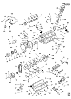 A ENGINE ASM-3.1L V6 PART 1 (LH0/3.1T)