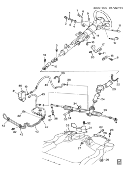 U STEERING SYSTEM & RELATED PARTS (LD2/2.3G)(EXPORT)