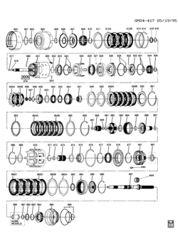 F AUTOMATIC TRANSMISSION (M30) PART 2 (4L60E) CLUTCH GEARS