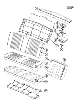 A SEAT ASM & BACK WINDOW SHELF/REAR