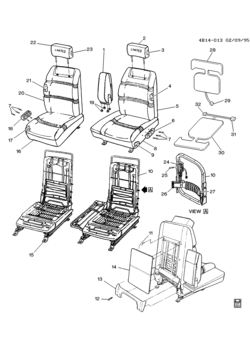 B69 SEAT ASM/FRONT (AM5)