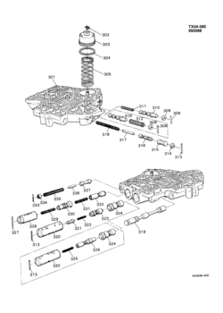 RV AUTOMATIC TRANSMISSION (M40) PART 4 (HYDRA-MATIC 3L80)(THM400) CONTROL VALVE