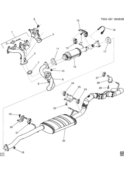 S(03-53) EXHAUST SYSTEM (L43/2.2-5)
