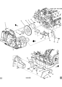 H TRANSAXLE TO ENGINE/AUTOMATIC TRANSMISSION & MOUNTING (LD8/4.6Y)