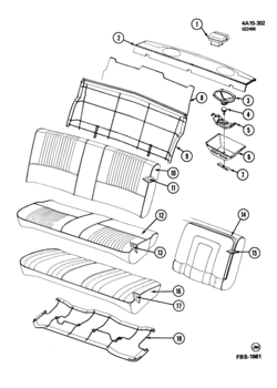 A19-27 SEAT ASM & BACK WINDOW SHELF/REAR