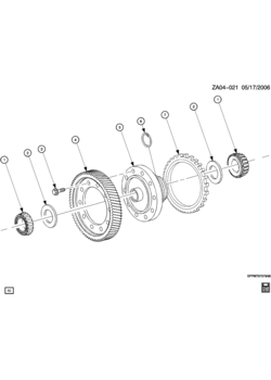 A 5-SPEED MANUAL TRANSAXLE (M86) DIFFERENTIAL