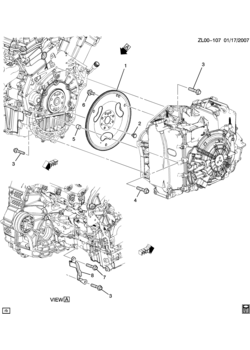 LR,LS ENGINE TO TRANSMISSION MOUNTING (LY7/3.6-7)