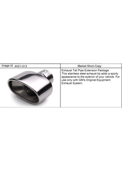 H EXTENSION PKG/EXHAUST TAIL PIPE