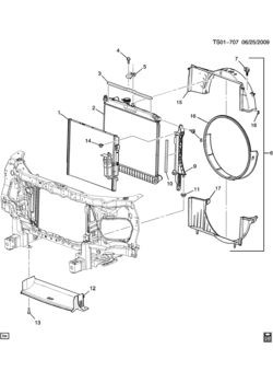ST RADIATOR MOUNTING & RELATED PARTS