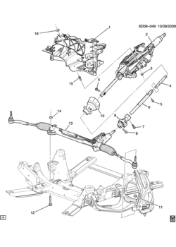 DM,DN35-47-69 STEERING SYSTEM & RELATED PARTS (REAR WHEEL DRIVE MN6,MX0)