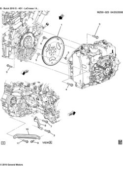 Z ENGINE TO TRANSMISSION MOUNTING (LY7/3.6-7)