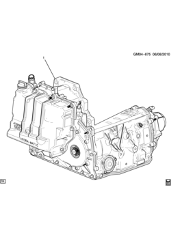 H AUTOMATIC TRANSMISSION ASSEMBLY (MH1)(4T80E)