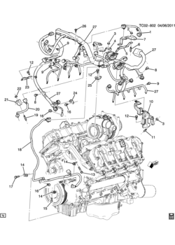 CK2,3 WIRING HARNESS/ENGINE PART 1 (LMM/6.6-6)