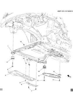 GM FRAME & MOUNTING (ALL-WHEEL DRIVE F46)