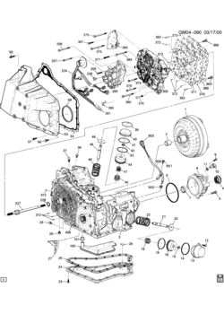 C AUTOMATIC TRANSMISSION (MN3) PART 1 (4T65-E) CASE & RELATED PARTS