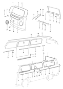 Декоративные накладки Cтеклозащитная труба Эмблема VW