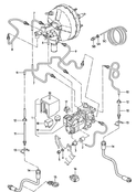 Гидравлический насос Тормозная трубка Тормозной шланг системой тормозов        -ABS-