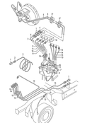 Тормозная трубка Тормозной шланг системой тормозов        -ABS- F             >> 70-TH199 999