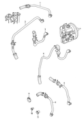 Вакуумные шланги системой тормозов        -ABS-    см. панель иллюстраций: