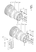 Алюминиевый диск Колпак колеса Радиальная шина Балансировочный груз движения PАХ