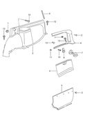 Облицовка колёсной арки Обшивки багажника