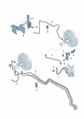 Тормозная трубка Тормозной шланг антиблокировочной системы   системой тормозов        -ABS-   см. панель иллюстраций: