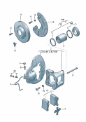 Дисковые тормоза Колесный тормозной цилиндр для дисковых тормозов  Тормозный щит