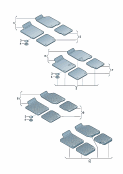 Оригинальные аксессуары 1 к-т ковриков (текстильн.м-л) 1 к-т ковриков (резиновые) *функция 'FI' невозможна