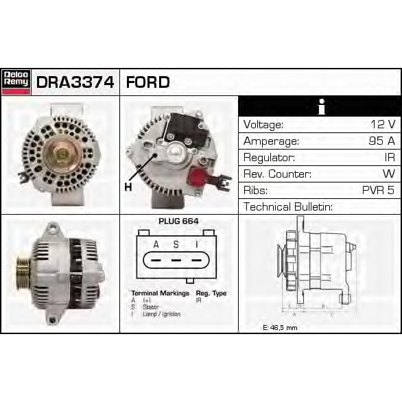 Купить DELCO REMY DRA0557 Генератор, заказать по +7 (343) 243-56-55 выгодной цен