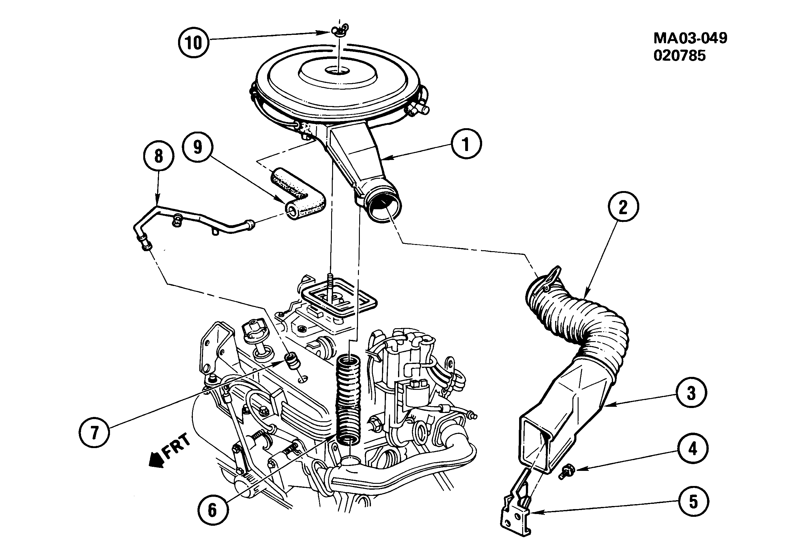 Buick Century A AIR INTAKE SYSTEM V6 LE2 2 8X EPC Online 