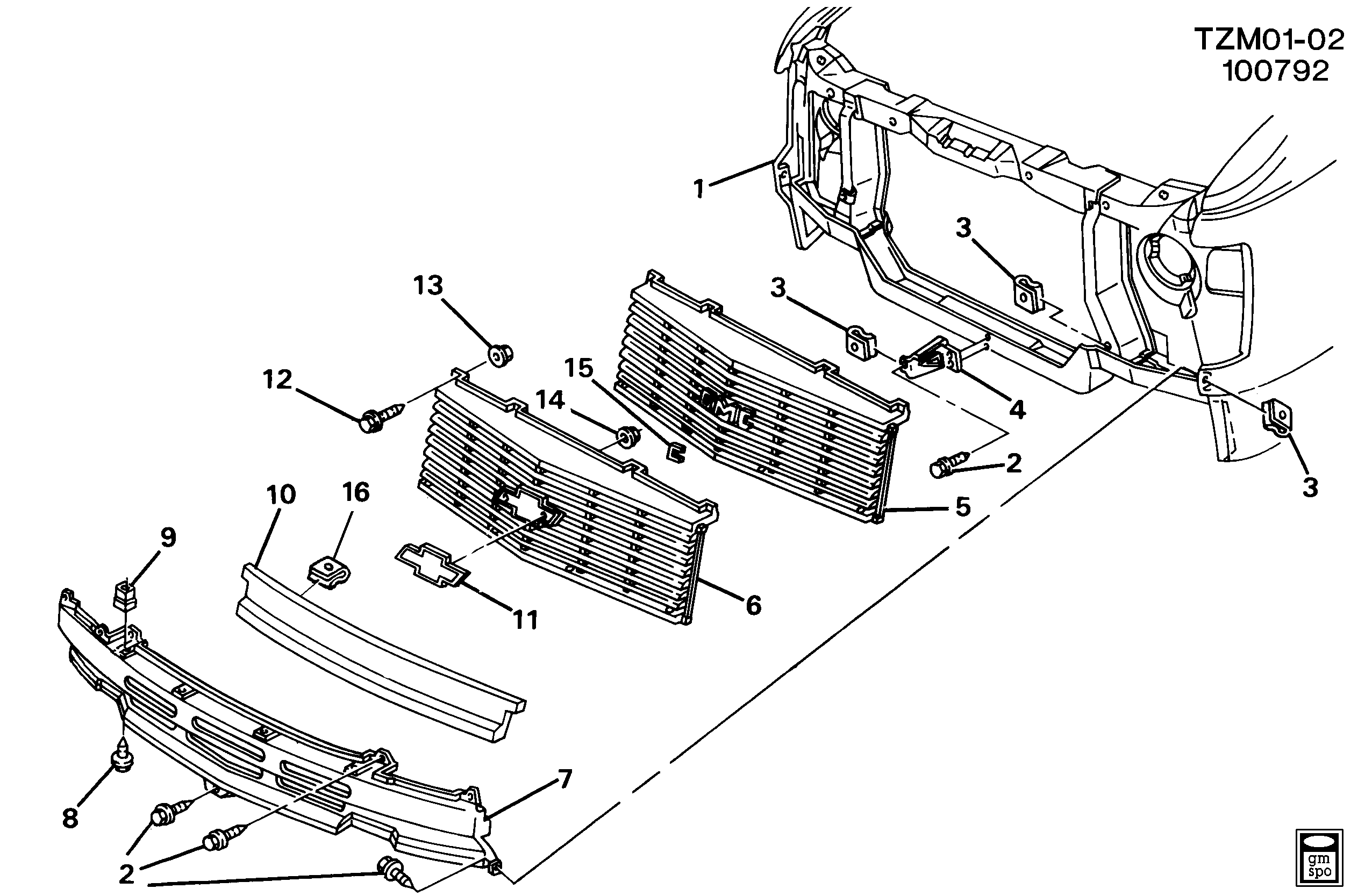 Как снять решетку радиатора шевроле кобальт Chevrolet ASTRO 2WD - Grille/radiator EPC Online WebAutoCats.com