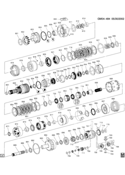 H AUTOMATIC TRANSMISSION (MN7) PART 2 (4T65-E) INTERNAL COMPONENTS