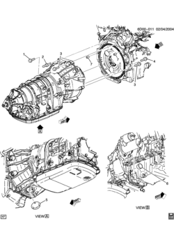 D69 ENGINE TO TRANSMISSION MOUNTING (LY9/2.6M,LA3/3.2N, M82)