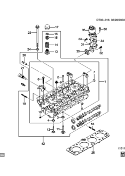 T CYLINDER HEAD ASSEMBLY (L91/1.6D)