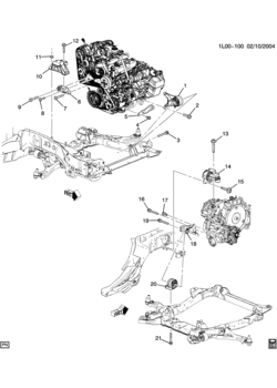 LG ENGINE & TRANSMISSION MOUNTING (LNJ/3.4F, M45)
