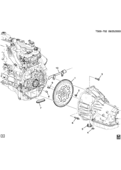 ST ENGINE TO TRANSMISSION MOUNTING (M30)