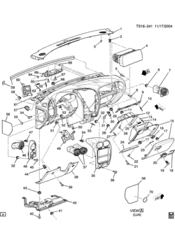 ST INSTRUMENT PANEL & RELATED PARTS PART 1 (OLDSMOBILE Z70)