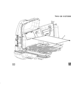 N1 LUGGAGE COMPARTMENT COVER/REAR (CGY)