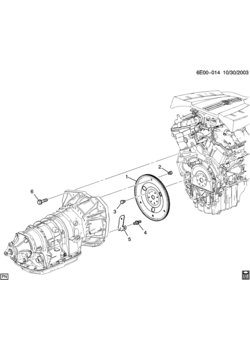 D69 ENGINE TO TRANSMISSION MOUNTING (LY7/3.6-7, M82)