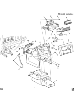 CK(06-36) CONSOLE/FLOOR-FRONT EXTENSION (CADILLAC Z75)