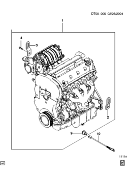 T ENGINE ASM-1.6L L4 (COMPLETE) (L91/1.6D)