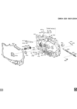 N AUTOMATIC TRANSMISSION (MD9) THM125C CASE COVER AND COMPONENTS