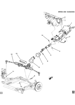 W19 STEERING SYSTEM & RELATED PARTS- PUSH IN BOOT(1ST DES)