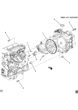Z TRANSMISSION TO ENGINE MOUNTING (LE5/2.4B)