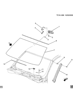 CK1,2,3 WINDSHIELD & RELATED PARTS