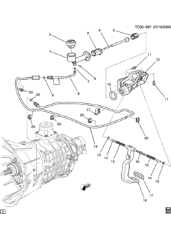CK CLUTCH PEDAL & CYLINDERS (MG5,TZ0)