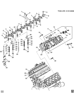 CK ENGINE ASM-6.6L V8 DIESEL CYLINDER HEAD & RELATED PARTS (LLY/6.6-2)